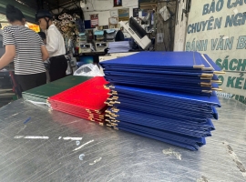 Photocopy Minh Ngọc Chuyên Làm bìa nhũ mạ vàng chất lượng, nhanh chóng tại Thủ Đức