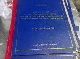 Đóng Bìa Mạ Vàng Đồ Án Sinh Viên Giá Rẻ Tại Linh Chiểu