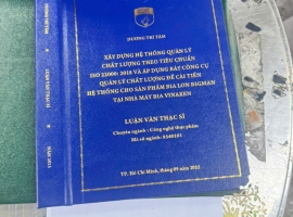 Đóng Bìa Mạ Vàng Luận Văn Đại Học HUTECH Giá Ưu Đãi Tại Thủ Đức