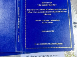 Đóng Bìa Mạ Vàng Giá Rẻ Cho Sinh Viên Thủ Đức - Trường Đại học Khoa học Tự nhiên (US)