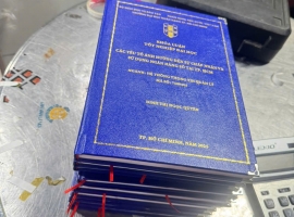 GIA CÔNG MẪU BÌA NHŨ MẠ VÀNG CHO BẰNG TỐT NGHIỆP NGÀNH HỆ THỐNG THÔNG TIN QUẢN LÝ