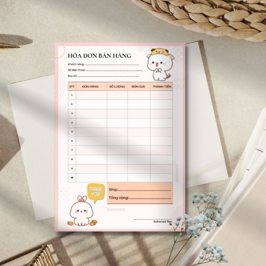 Mẫu hóa đơn bán lẻ 