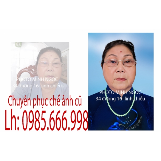 PHỤC CHẾ ẢNH CŨ BỊ MỜ – LÀM RÕ NÉT ẢNH XƯA NHANH CHÓNG