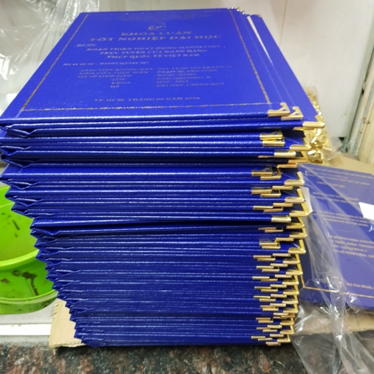ĐÓNG BÌA MẠ VÀNG KHÓA LUẬN ĐẸP – ĐÚNG FORM TRƯỜNG TẠI THỦ ĐỨC