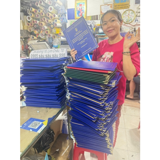 Bìa Mạ Nhũ Vàng Lấy Liền - Chỉ Có Tại Photocopy Minh Ngọc!