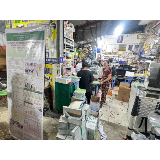 In bạt Hiflex khai trương chuyên nghiệp, gia công chuẩn, màu sắc nổi bật