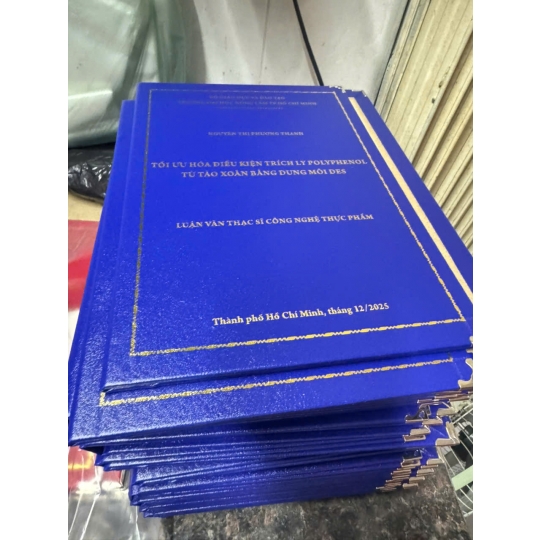 GIA CÔNG MẪU BÌA NHŨ MẠ VÀNG - Chuyên bìa nhũ vàng đồ án và bằng tốt nghiệp cho sinh viên 